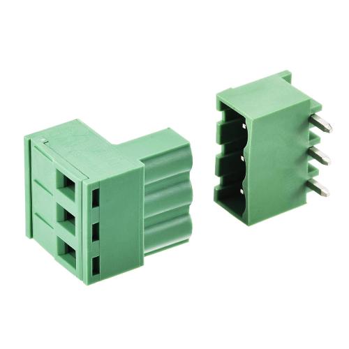 3 Pin Combicon Connector Male and Female Set Close 5.08mm